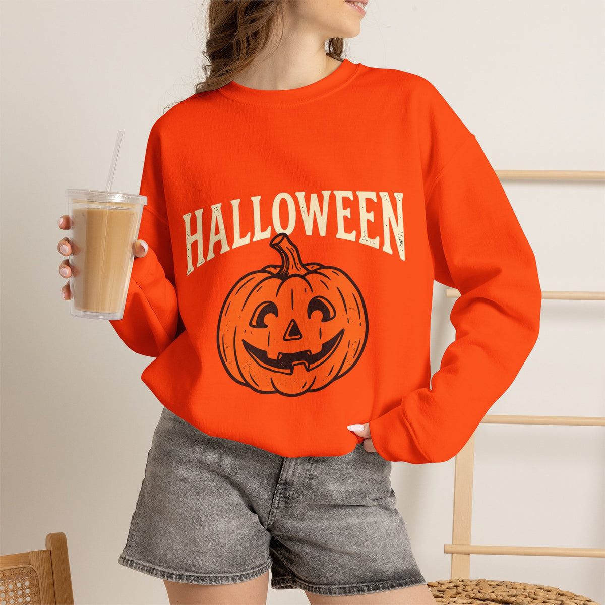 Halloween Pumpkin Crewneck