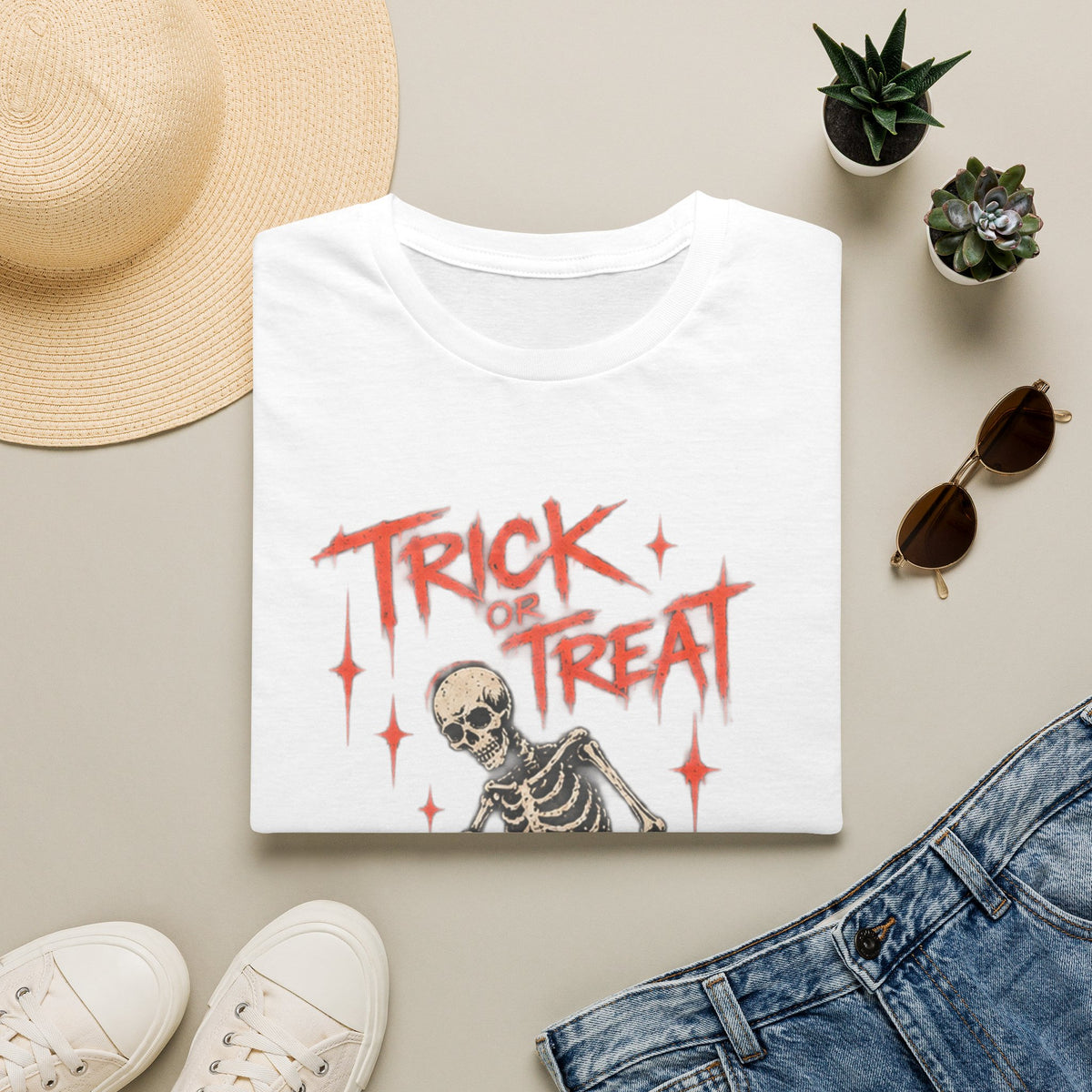 Trick or Treat Skeleton T-Shirt
