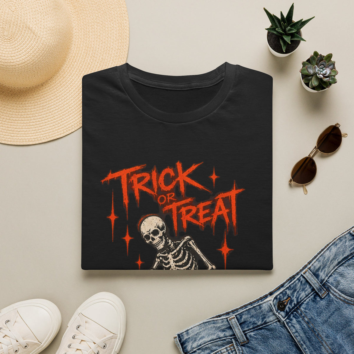 Trick or Treat Skeleton T-Shirt